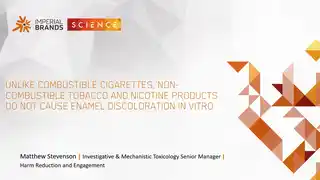 Nicotine-Containing Next Generation Products Don't Stain Teeth, Unlike Cigarettes