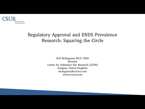 Regulatory Approval and ENDS Prevalence Research: Squaring the Circle